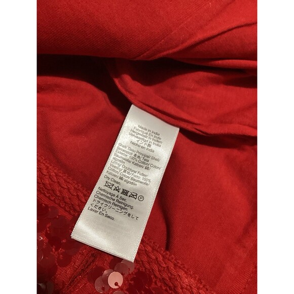 J. Crew Sparkling Red Sequin Blazer Lady Jacket - Picture 7 of 7